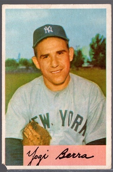 1954 Bowman Baseball- #161 Larry “Yogi” Berra, Yankees
