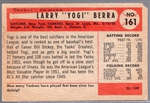 1954 Bowman Baseball- #161 Larry “Yogi” Berra, Yankees