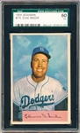 1954 Bowman Baseball- #170 Duke Snider, Dodgers- SGC 60 (Ex)