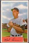 1954 Bowman Baseball- #196 Bob Lemon, Indians