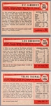 1954 Bowman Baseball- 3 Diff