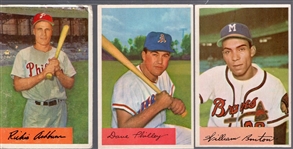 1954 Bowman Baseball- 3 Diff