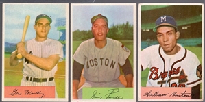 1954 Bowman Baseball- 3 Diff