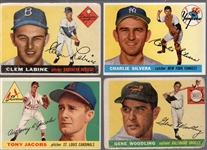 1955 Topps Bb- 4 Diff Hi#’s