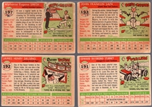 1955 Topps Bb- 4 Diff Hi#’s