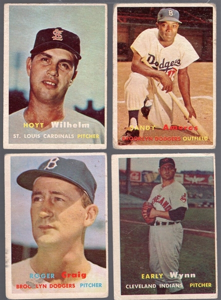 1957 Topps Bb- 4 Diff