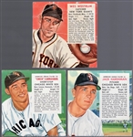 Three Red Man Baseball Cards- No Tabs