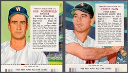 1954 Red Man Tobacco Bb with Tabs- 2 Diff