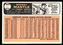 1966 Topps Bb- #50 Mickey Mantle, Yankees