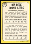 1968 Topps Baseball- #247 Johnny Bench, Reds- Rookie! 