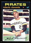 1971 Topps Bb- #630 Roberto Clemente, Pirates