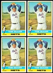 1976 Topps Bb- #600 Tom Seaver, Mets- 4 Cards