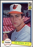 1982 Donruss Bb- #405 Cal Ripken RC