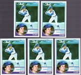 1983 Topps Baseball- #83 Ryne Sandberg, Cubs RC- 5 Cards