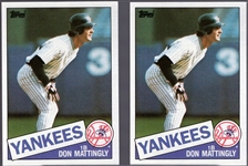 1985 Topps Bb- #665 Don Mattingly, Yankees- 10 Cards