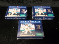 1992 Pinnacle Bb- Mickey Mantle “7” Set of 30- 3 Factory Sets