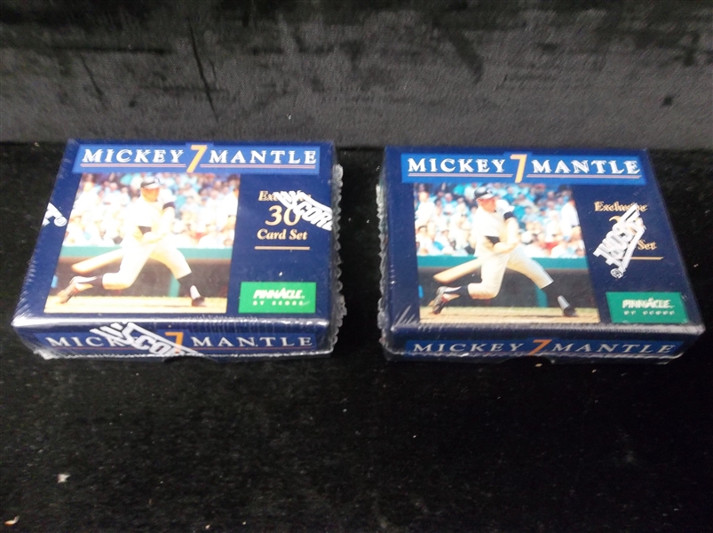 1992 Pinnacle Bb- Mickey Mantle “7” Set of 30- 2 Factory Sets