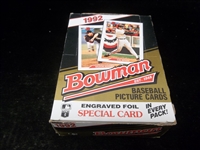 1992 Bowman Baseball- 1 Unopened Wax Box