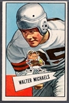 1952 Bowman Football Small- #62 Walter Michaels, Browns
