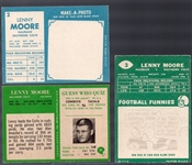 Lenny Moore- 3 Diff Football Cards