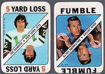 1971 Topps Football Game Cards- 2 Diff