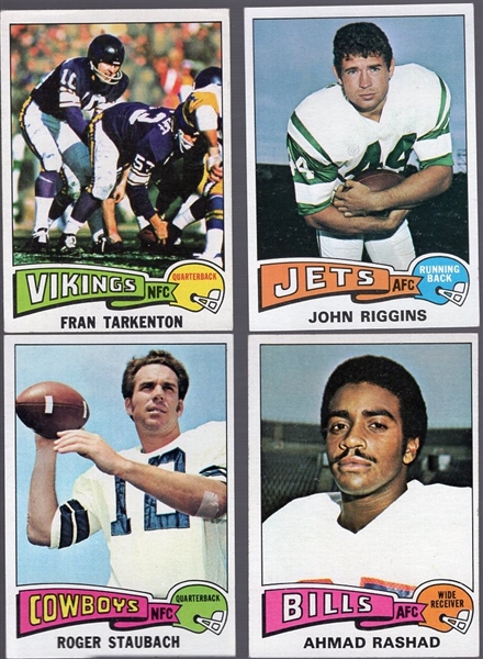 1975 Topps Football- 4 Cards