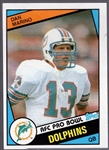 1984 Topps Fb- #123 Dan Marino RC