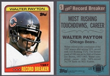 1988 Topps Football- #5 Walter Payton RB- 14 Cards