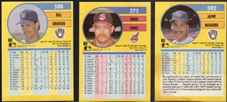 1991 Fleer Football Errors- 8 Diff- Football Fronts/Baseball Backs! 
