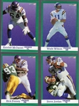 1991 Fleer Football Errors- 9 Diff Minn. Vikings Fronts/ Milwaukee Brewer Baseball Backs