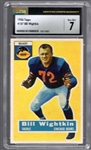 1956 Topps Football #107 Bill Wightkin, Bears- CSG 7 (Near Mint)