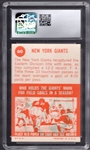 1963 Topps Football- #60 NY Giants Team- CSG 7.5 (Near Mint +)