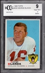 1969 Topps Football- #232 George Blanda, Raiders- BCCG 9 (Near Mint or Better)
