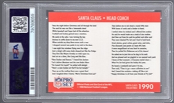 1990 Pro Set Football - #1990 Santa Claus- PSA Nm-Mt 8