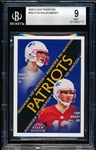 2000 Fleer Tradition Football- #352 Tom Brady- Beckett 9 Mint