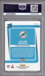 2021 Panini Donruss Optic Football- Pink- #208 Jaylen Waddle, Dolphins- PSA Mint 9