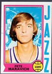 1974-75 Topps Bask- #10 Pete Maravich, Jazz