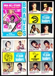 1974-75 Topps Bask- 4 Diff Stars