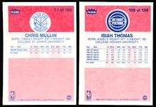 1986-87 Fleer Basketball- 2 Diff Rookies