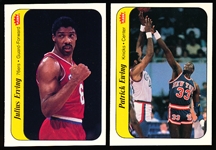 1986-87 Fleer Basketball- 2 Diff Stickers