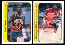 1986-87 Fleer Basketball- 2 Diff Stickers