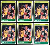 1988-89 Fleer Basketball- #9 Larry Bird, Celtics- 6 Cards