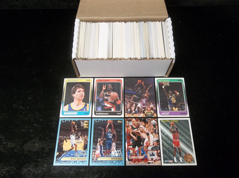 Basketball Star Card Lot- 350 Stars- 1980’s thru 2000’s. 