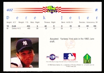 1992 Classic Best Bb- #402 Derek Jeter, GCL Yankees
