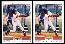 1992 Classic Best Bb- #402 Derek Jeter, GCL Yankees- 2 Cards
