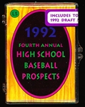 1992 Little Sun “4th Annual High School Baseball Prospects” Factory Sealed Set of 30 with Derek Jeter! Set #1837/3,000