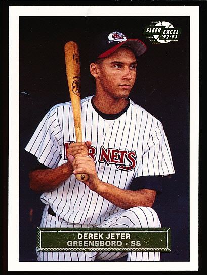 1992-93 Fleer Excel Minor League Bb- #210 Derek Jeter, Greensboro Hornets