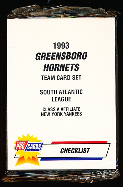 1993 Fleer ProCards Greensboro Hornets Factory Sealed Team Set of 31 with Derek Jeter!