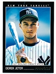 1993 Pinnacle Bb- #457 Derek Jeter RC, Yankees