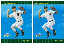 1993 Select Bb- #360 Derek Jeter RC, Yankees- 2 Cards
